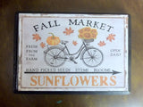 Fall wood signs, Wood signs and shelf sitter. wood wall art, Farmhouse decor, Fall Sunflower sign