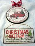 Red truck Christmas decorations,  Red truck Christmas Tree sign, Red Truck decor - Julie Butler Creations