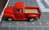 Red pickup with Tree, Red Farm Truck
