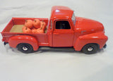 Orange Farmhouse Truck, Diecast truck decor, Pumpkin Patch Farm Truck