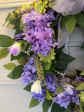 Purple Lilac Wreath - Spring wreaths - door wreaths - Summer Wreaths - Front door decor - Julie Butler Creations