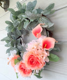 Lambs Ear wreath, Farmhouse wreath, Front door wreath, Farmhouse decor, Summer wreath - Julie Butler Creations