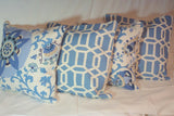 Swavelle/Mill Creek Bondi Wedgewood Blue and Ivory Pillow cover - Decorative pillow cover - Julie Butler Creations
