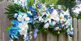 Tropical Wedding Arch Flowers, Wedding Flowers, Wedding Decorations, Wedding arch swag - Julie Butler Creations