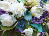 Tropical Wedding Arch Flowers, Wedding Flowers, Wedding Decorations, Wedding arch swag - Julie Butler Creations