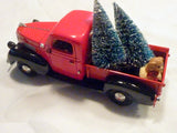 Red and Black Farmhouse Truck, 8 inch Diecast truck decor, Christmas Truck decorations - Julie Butler Creations