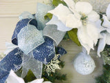Poinsettia Wreath, Christmas Wreath, Christmas Decorations, Holiday decorations - Julie Butler Creations