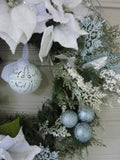 Poinsettia Wreath, Christmas Wreath, Christmas Decorations, Holiday decorations - Julie Butler Creations