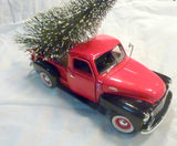Red Truck Christmas decor, 10 inch Diecast truck decor, Christmas Truck decorations - Julie Butler Creations