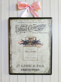 Paris Wood Plaques - Vintage Paris advertising - wood wall art - French Country - Julie Butler Creations
