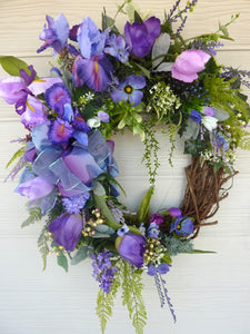 Spring Wreaths - Summer wreath - Front door decor -Easter Wreath - Julie Butler Creations