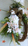 Farmhouse decor, Spring wreath, Summer wreath, Farmhouse wreath, front door wreath - Hydrangea wreath - Julie Butler Creations