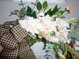 Farmhouse decor, Spring wreath, Summer wreath, Farmhouse wreath, front door wreath - Hydrangea wreath - Julie Butler Creations
