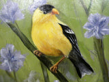 Song Bird painting - original oil painting - Mothers Day Gift - wildlife painting - Art - Julie Butler Creations