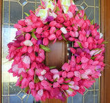 Spring Wreaths, Tulip Wreath, Summer wreaths, Front door wreath, Easter wreath - Julie Butler Creations