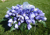 Tulip Cemetery flowers, Gravesite flowers, Sympathy flowers, Headstone spray, Tulip headstone flowers - Julie Butler Creations