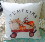 Fall Farmhouse pillow, pumpkin pillow, Farmhouse decor