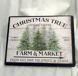 Christmas Tree Farm sign, Christmas wood signs