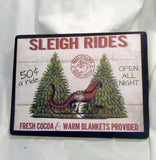 Christmas signs , Wood Christmas sign, Sleigh Ride sign