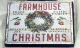 Farmhouse Christmas sign, wood Christmas signs, Christmas wall decorations