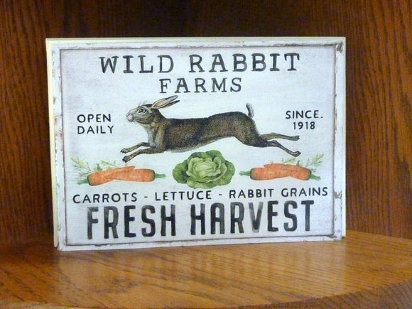 Farmhouse sign, Bunny sign, wood wall art, Farmhouse decor