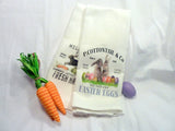 Easter Bunny Towel, Bunny Towel, Flour Sack Towel