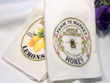 Lemons Flour Sack Towel, Kitchen towels for summer