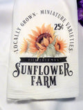 Sunflower Farm towel, Farmhouse towel, Sunflower towel, Flour Sack Towels