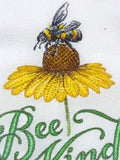 Embroidered kitchen towels, Flour sack towels, Hostess Gift, towels with Bees