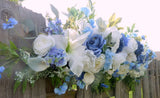 Blue and white Wedding arch, Wedding swag, Wedding Arch Decorations