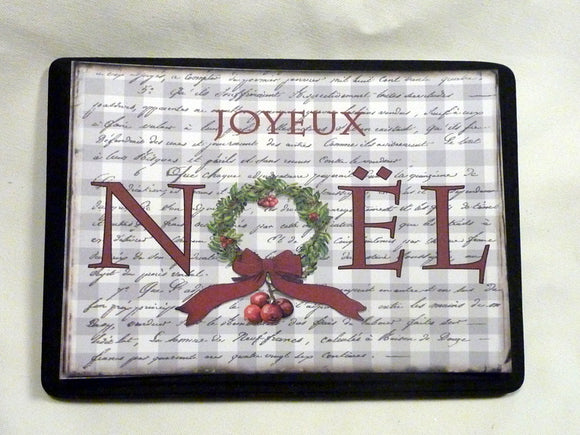 Joyeux Noel Christmas sign, French Country Decor