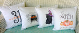 Pumpkin Patch pillow cover, Embroidered pillows, pumpkin pillows