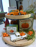 Farmhouse Truck, Diecast truck decor, Truck with pumpkins