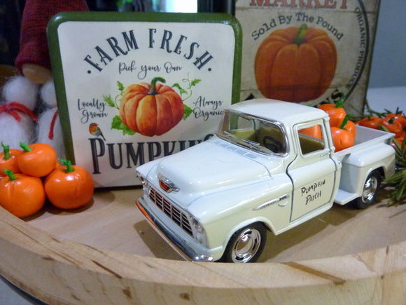 Farmhouse Truck, Diecast truck decor, Truck with pumpkins