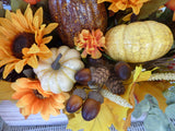 Fall Sunflower centerpiece, Thanksgiving Centerpiece, Fall floral arrangement