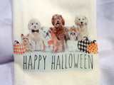 Halloween dog towel, Halloween towel, 100% Cotton
