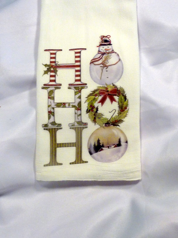 Christmas flour sack Towels, kitchen towels for Christmas