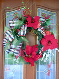 Christmas wreath, Christmas Decorations, Wreaths for the front door, fireplace wreath