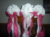 Hydrangea Pew Bows, Wedding Aisle markers