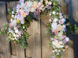 Pastel Wedding Arch Flowers, Round Wedding Arch Flowers