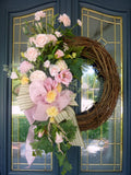 Summer Rose Wreath, Summer wreaths, Front door decor