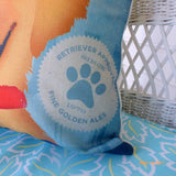 Golden Retriever pillow cover - dog pillows - pet pillows - Julie Butler Creations