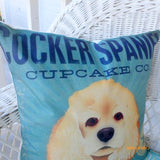 Dog breed pillow covers - Cocker Spaniel pillow covers - pet pillows - pillows with dogs - Julie Butler Creations