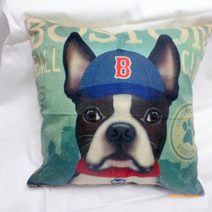 Boston Baseball Pillow covers - Dog Breed cover -dog pillow covers - Julie Butler Creations