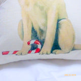Yellow Lab Christmas Pillow covers - Dog Breed cover - Christmas decorations - dog pillow covers - Julie Butler Creations