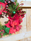 Wreaths for Christmas, Red and Green Christmas Wreath