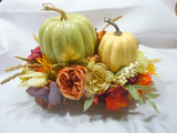 Pumpkin centerpiece, Thanksgiving Centerpiece, Fall floral arrangement