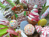Gingerbread centerpiece, Christmas candy centerpiece