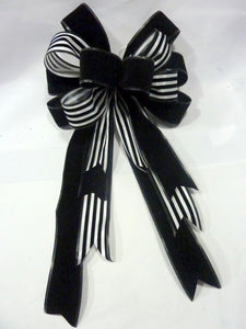 Black Velvet Christmas bow, wreath bow, tree bow