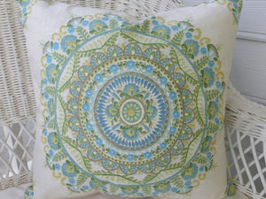 Linen Pillow Cover - Richloom Designer Fabric pillows - Accent Pillow Covers - Julie Butler Creations